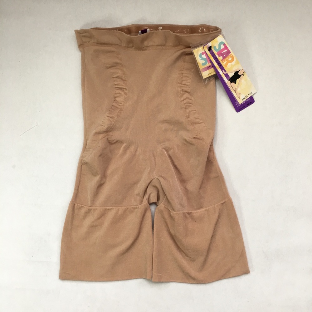 Star by Spanx Power Play High Mid Thigh Nat Glam